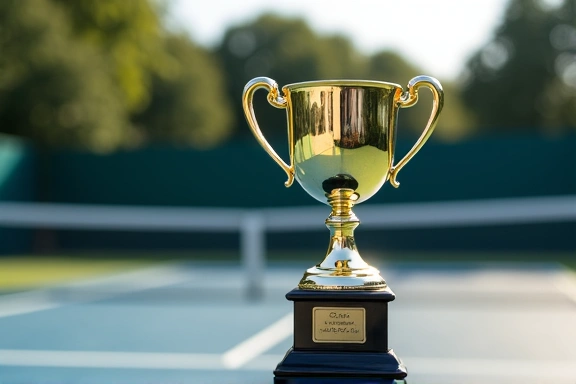 Tennis championship trophy