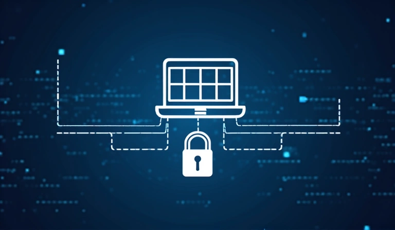Secure data transfer icon